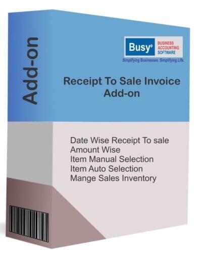 Busy Receipt To Sale Addon;Busy Auto sale create
