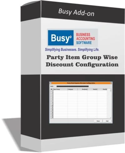 Item group wise tag party discount