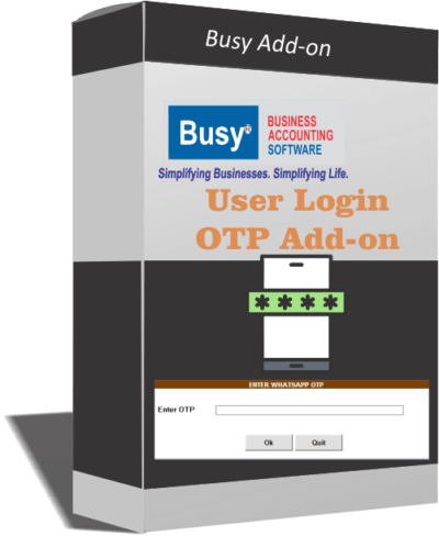 Busy Software User Login OTP Addon